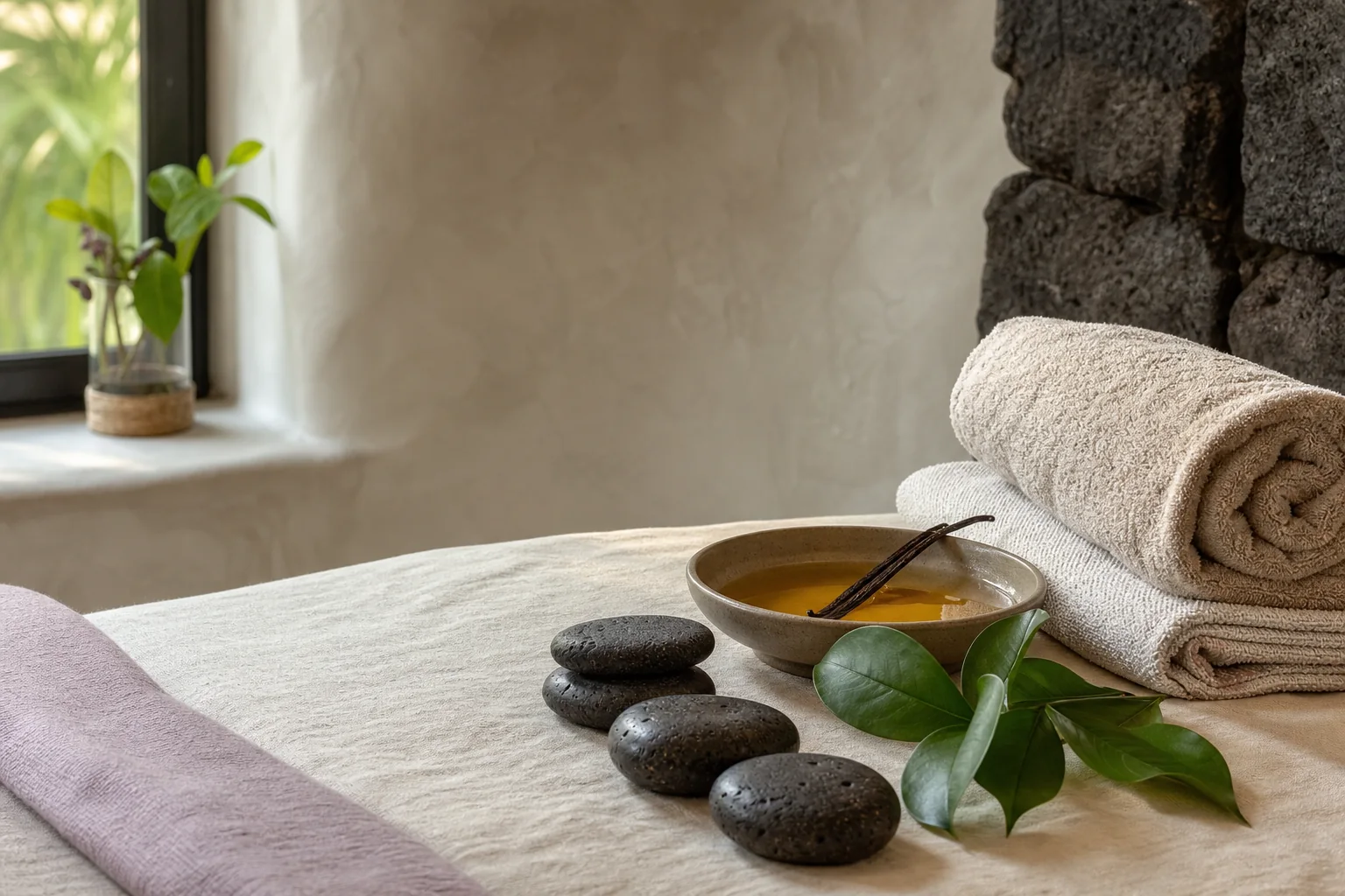 Soin Spa Vanille aux pierres chaudes